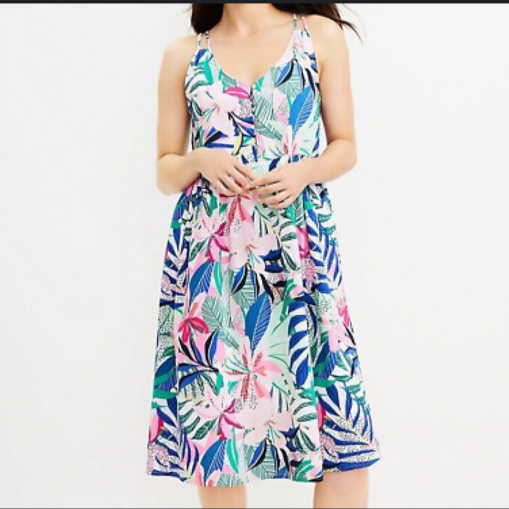 Loft Tropical Dress NWT size 6